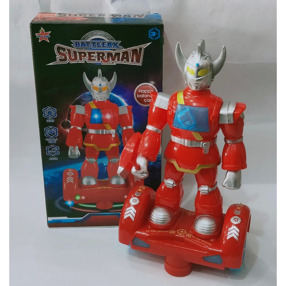 Mainan Anak Robot Baterai Dance Utraman Skateboard Hoverboard 2199