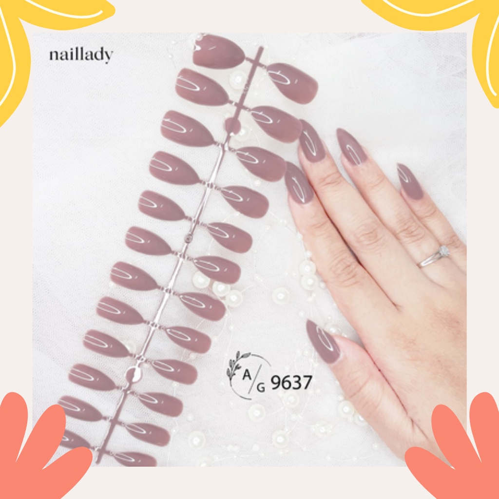 KUKU PALSU Matte False Nail Art Nude Coffin Ballerina Drop shaped Press On Fake Hiasan Kuku