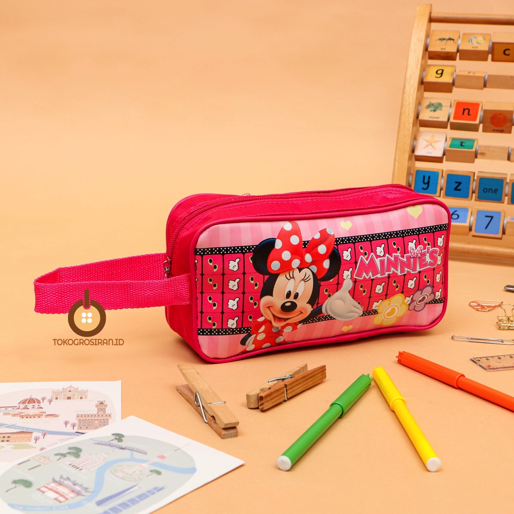 TOKOGROSIRAN.ID - KOTAK PENSIL ANAK CEWEK MINIMOS PENCIL CASE PREMIUM MURAH