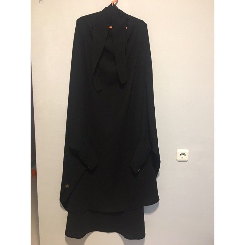 preloved French khimar jetblack