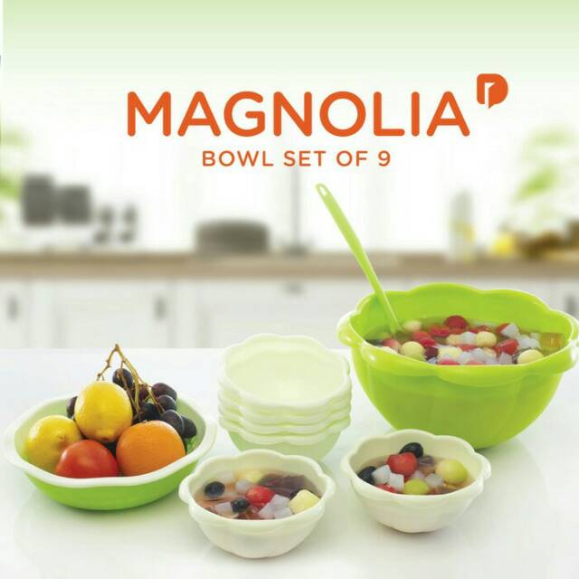 Magnolia Serving Set of 9 /Mangkok set/mangkuk es buah