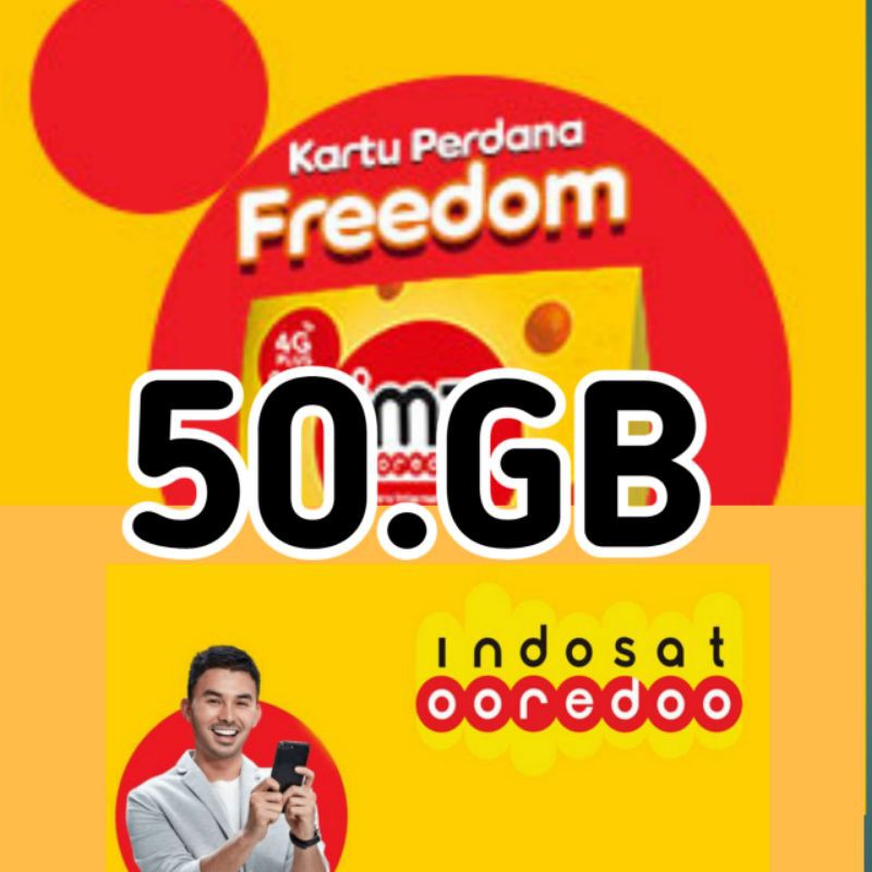Perdana kuota indosat Fredoom 50GB