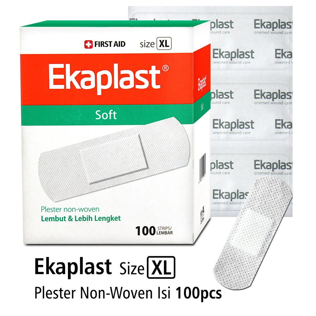 Onemed Plester Luka Non Woven Ekaplast Size XL Box Isi 100 Strip