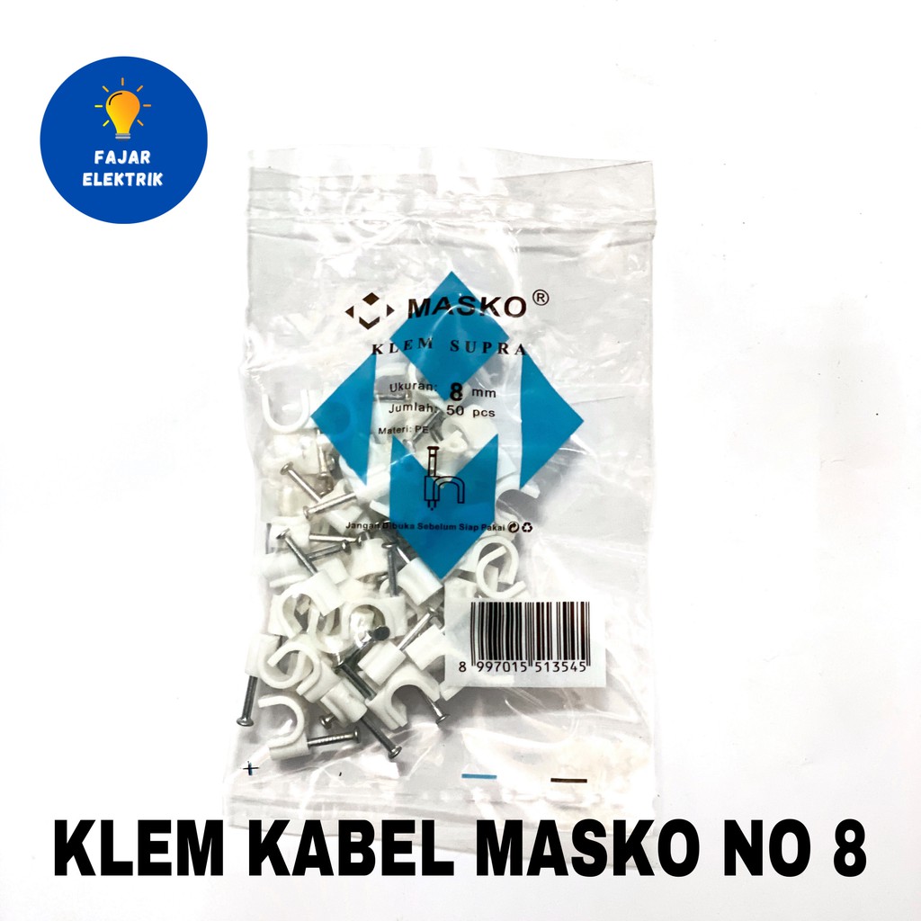 KLEM KABEL / KLEM KABEL PAKU BETON / KLEM KABEL LISTRIK / KLEM KABEL MASKO NO 8