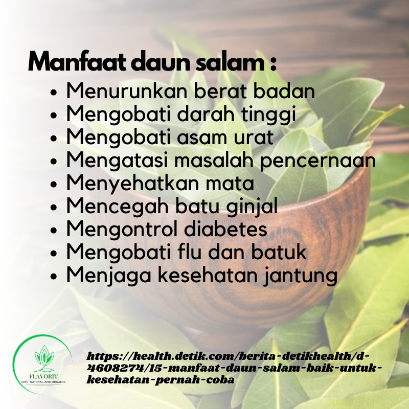 Rempah Daun Salam Bay Leaves Kering Bahan Makanan Pokok Bumbu Dapur Organik Penyedap Rasa Asli Murni