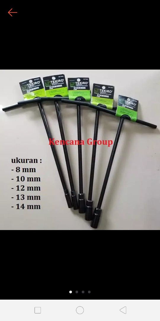Tekiro Kunci Sok T Tekiro Set 5 Pcs 8,10,12,13,14 Sok Set Kunci Sok Tekiro Set 5pcs