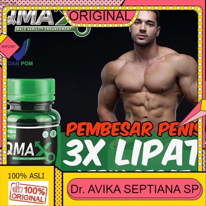100% ASLI Obat-Kuat-Herbal Pembesar-Alat-Vital-Pria - Vitalitas Pria -QMAX ORI