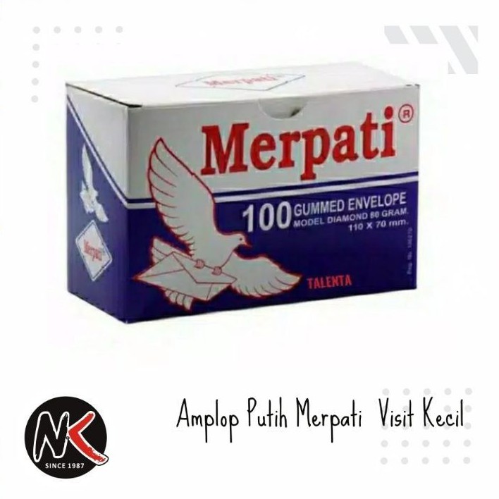 

Amplop Putih Mini Kecil Visit Merpati 110 x 70 mm