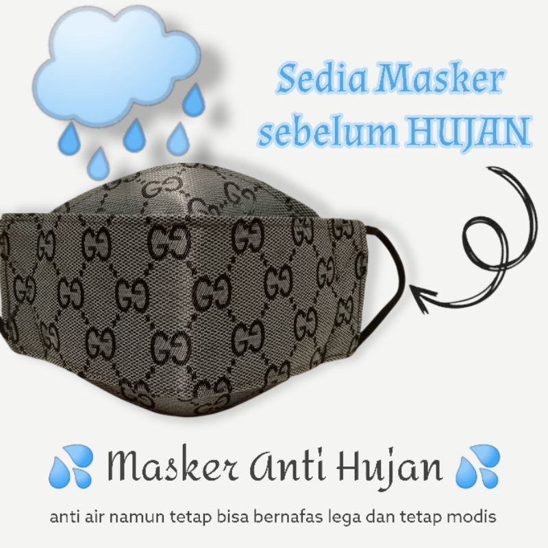 Masker Anti Hujan, Masker Waterfproof, Masker anti air, Masker dewasa, masker jas hujan