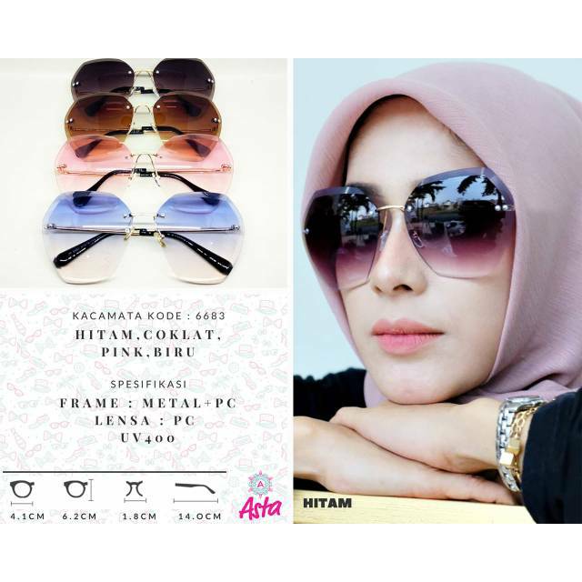 Asta 6683 Kacamata Fashion Wanita UV400 HQ