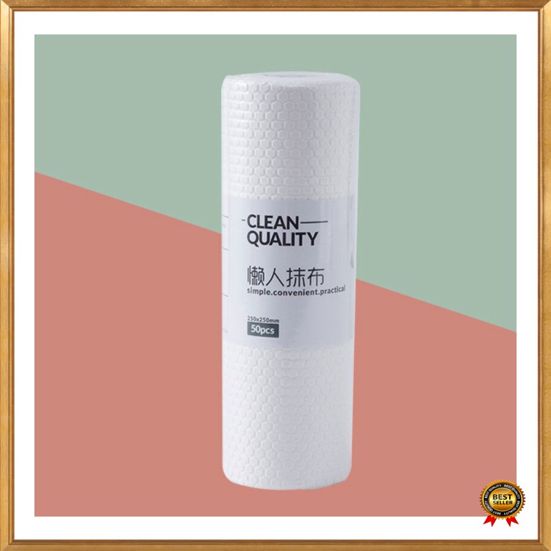 GS8 Tisu Kertas Reusable Paper Towel 1 Roll 50 Helai EOU HOME MB104P - White Diskon