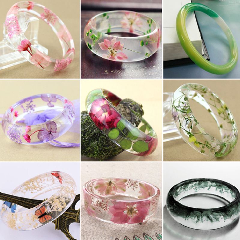 SIY  Flat Rings Mould Collection Handmade DIY Jewelry Making Ring Silicone Mold Crystal Epoxy Molds