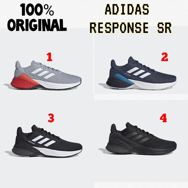 NEW. Sepatu Running/Lari Adidas Response SR Grey Six FX3629 Original BNIB