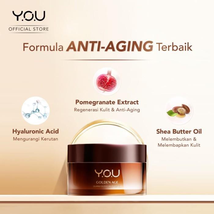 YOU Golden Age Revitalizing Night Cream 30g 18g Original Resmi