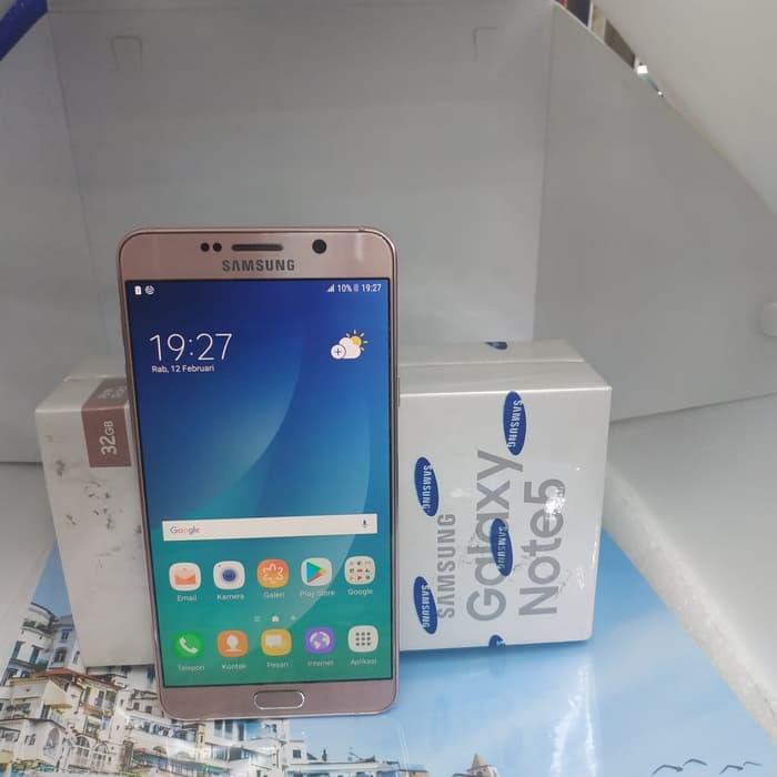 Promo hp   Jual Samsung Note 5 ram 4/32GB fullset mulus sein N Diskon