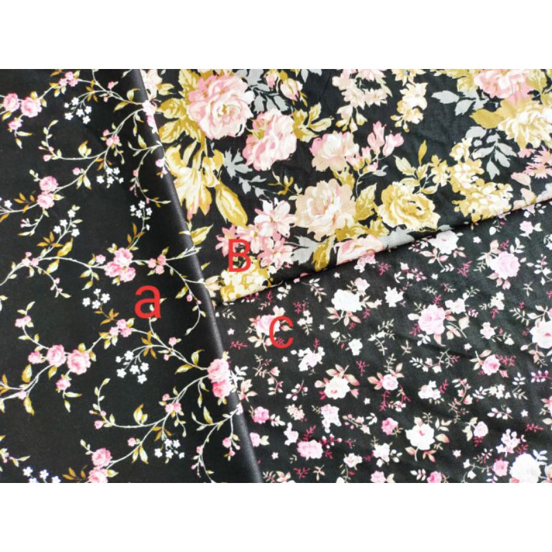 

3 lembar katun jepang ukuran @50cm x 150cm