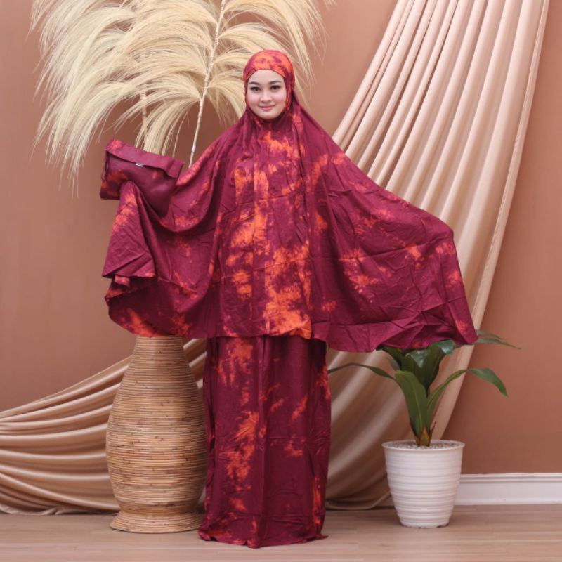 Mukenah Rayon// Mukena Bali Rayon jumbo Syar'i Muslimah Bahan Rayon 84/54