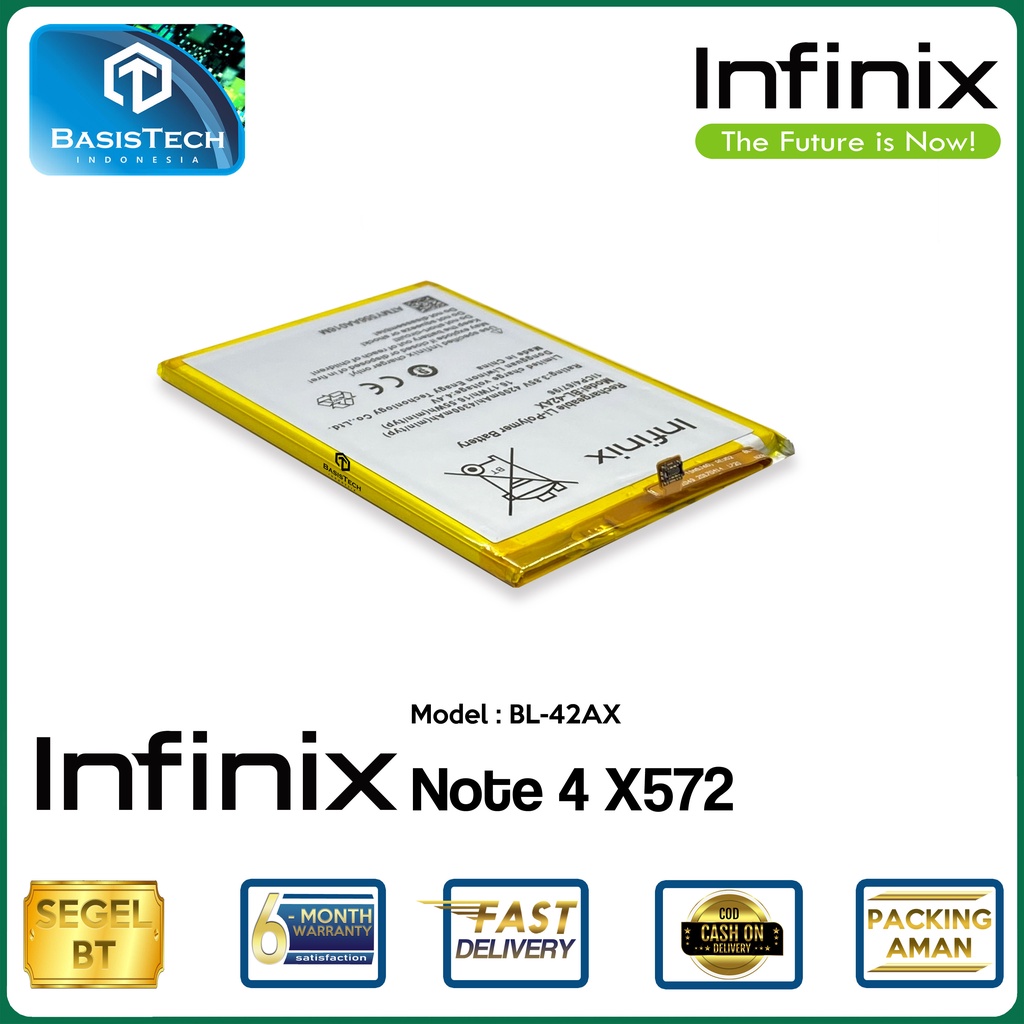 BATERAI INFINIX NOTE 4 - INFINIX X572 - BL-42AX - ORI99