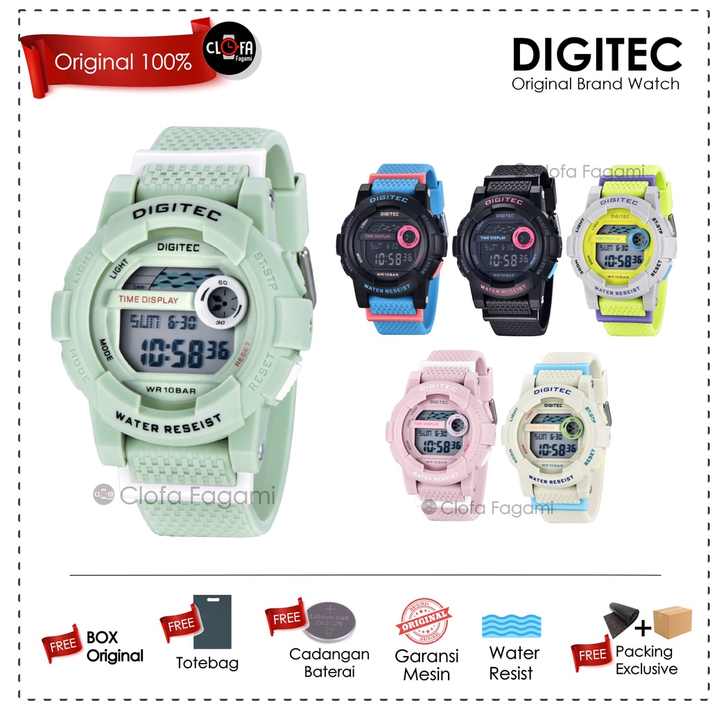 DIGITEC BUBBLE /clofafagami/ JAM TANGAN ORIGINAL / JAM DIGITEC ORIGINAL / JAM TANGAN DIGITEC WANITA 