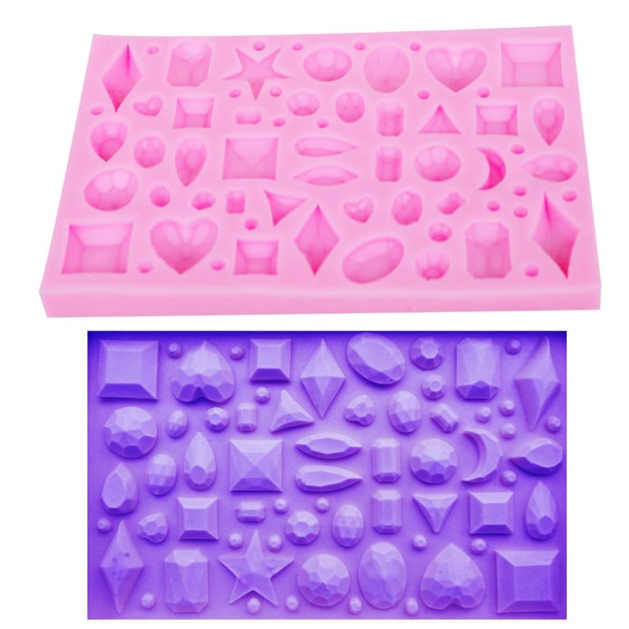 3D Silicone Mold Fondant Cake - Mini Gemstone Shape