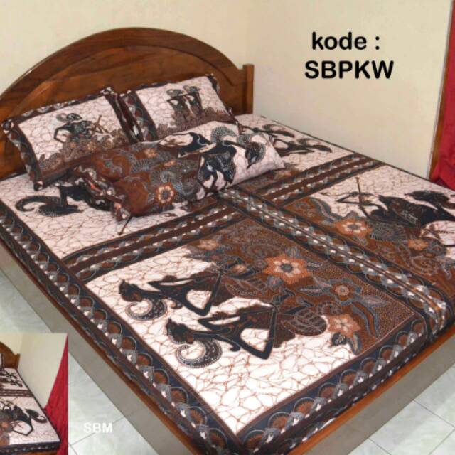 Sprei wayang putih