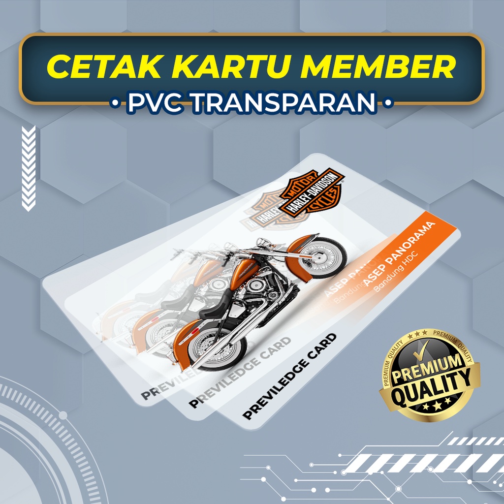 

Cetak Kartu Member Transparan PVC Preprinted