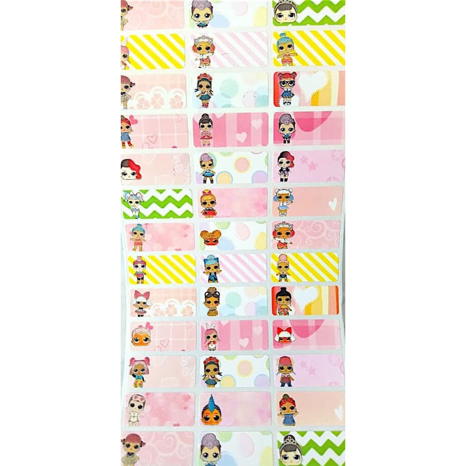 

LOL Medium. Label nama waterproof sticker nama anak stiker anti air