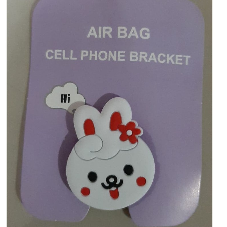 MURMURE.ID | #PART 3# POPSOCKET KARAKTER POP SOCKET EMOJI HP004-RABBIT WHITE