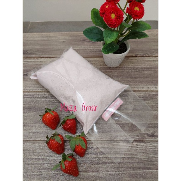 

Minuman Strawberry bubuk kemasan 500gr