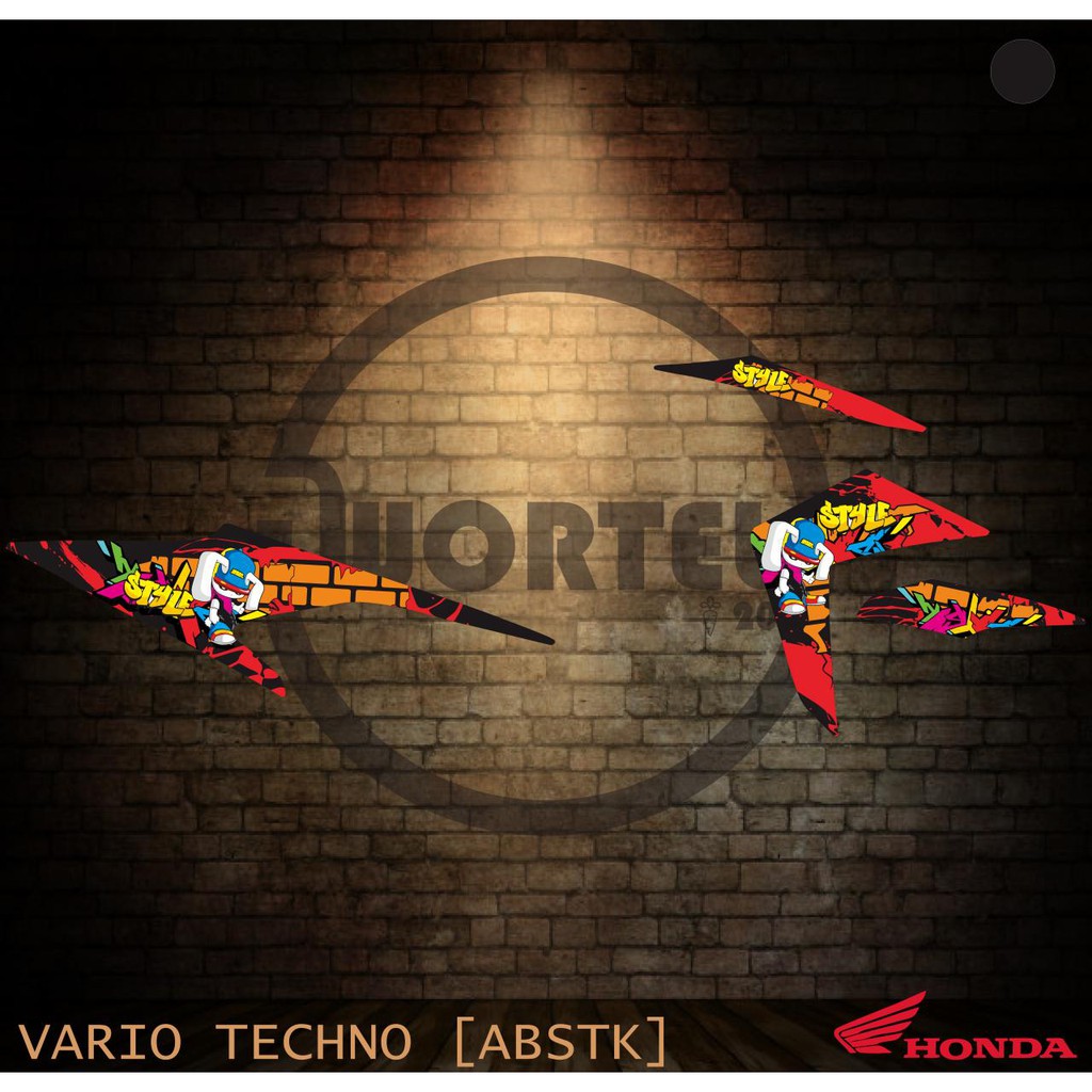 Striping Sticker List Motor Vario Techno FI Keren