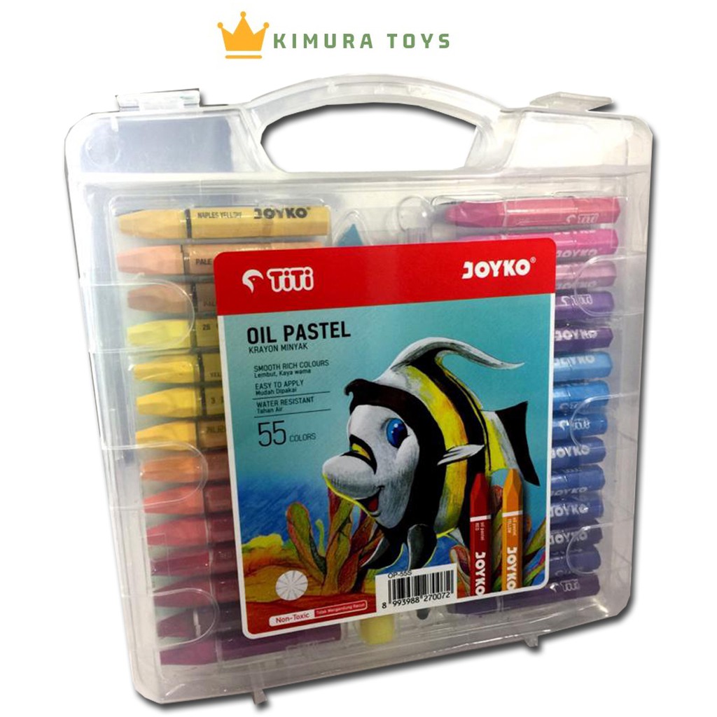 

TITI JOYKO OIL PASTEL ISI 55 COLORS FREE BUKU MEWARNAI