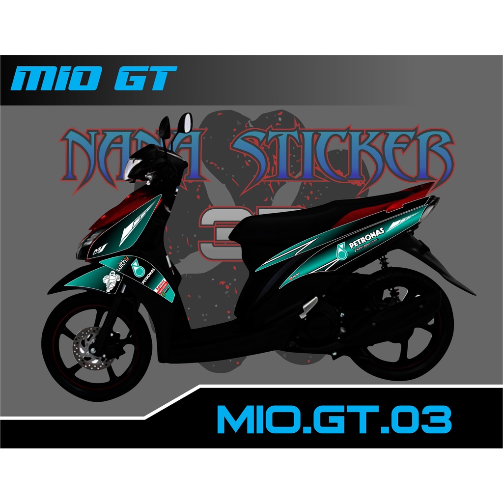 Striping MIO GT PETRONAS - Stiker MIO GT List Variasi Motor STICKER MIO GT CODE 03