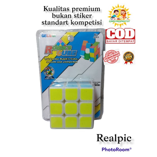 PROMO (COD) Mainan edukasi anak anak Rubik / magic cube standar kompetisi kualitas PREMIUM bukan STIKER