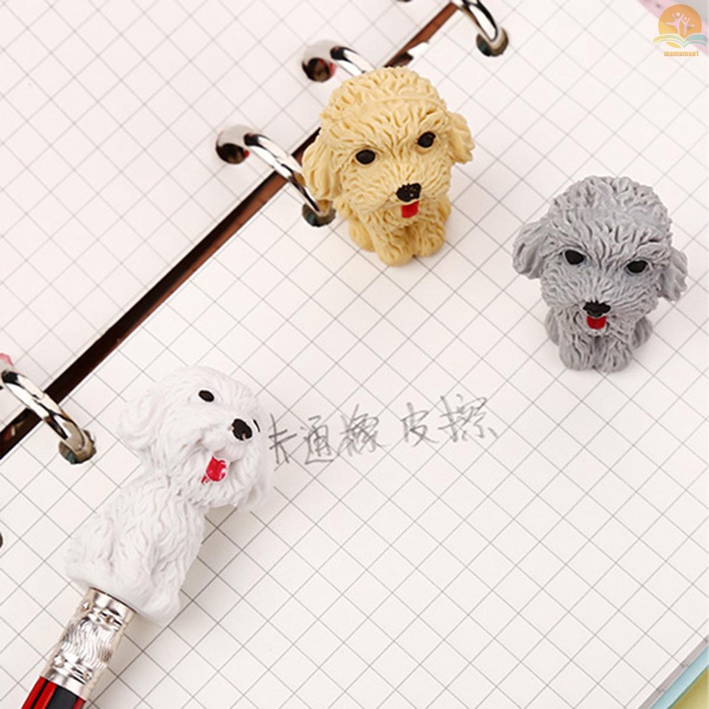 1pc Creative Kids Eraser Cartoon Animal Dog Eraser Random Color &amp; Individual Delivery for Kids Students School Office