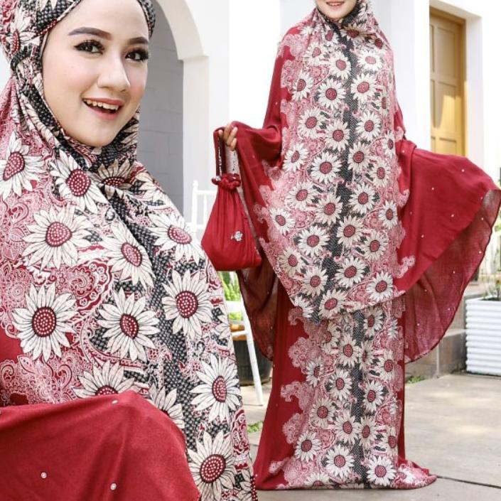 ☊ grosir tanah abang|| MUKENA BALI DEWASA JUMBO KATUN RAYON MOTIF | CIARA LESTIA POLKA ♔