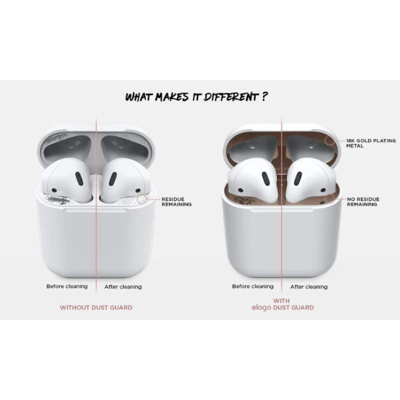 Airpods Dust Proof Stiker Gen 1 2 3 Pro Anti Debu Sticker Case Antidust Metal Cover