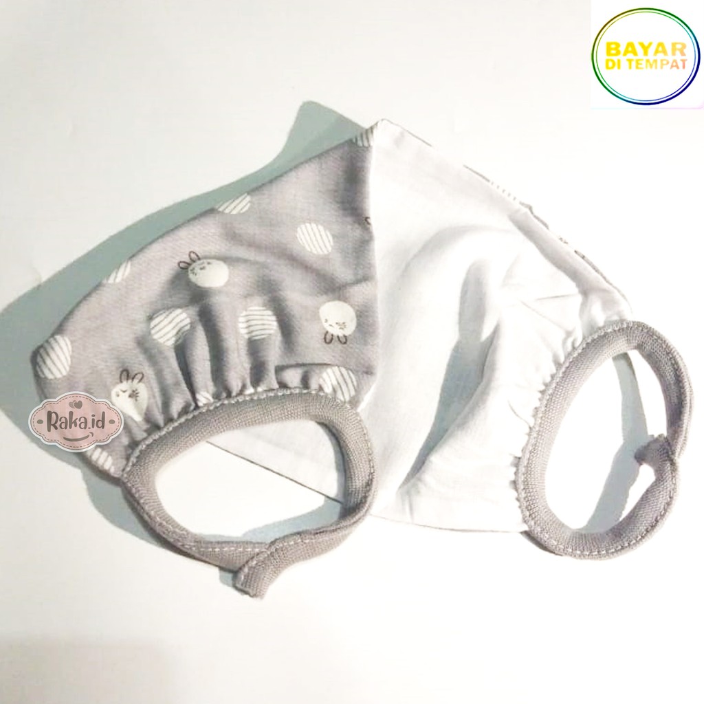 1pcs MASKER KAIN / MASKER KAIN KARTUN BAHAN ADEM / MASKER EARLOOP