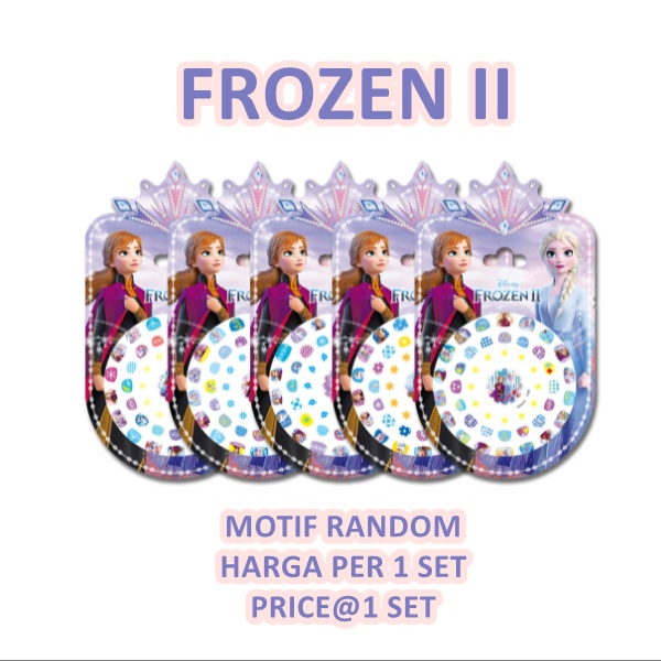 [ORGM] *DISNEY*Sticker Kuku Glitter Karakter Princess Frozen