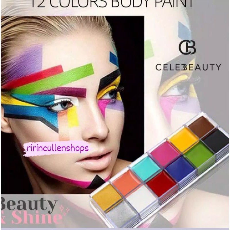 RCS ✅ Celebeauty body and face painting untuk makeup eyeshadow cair untuk melukis wajah