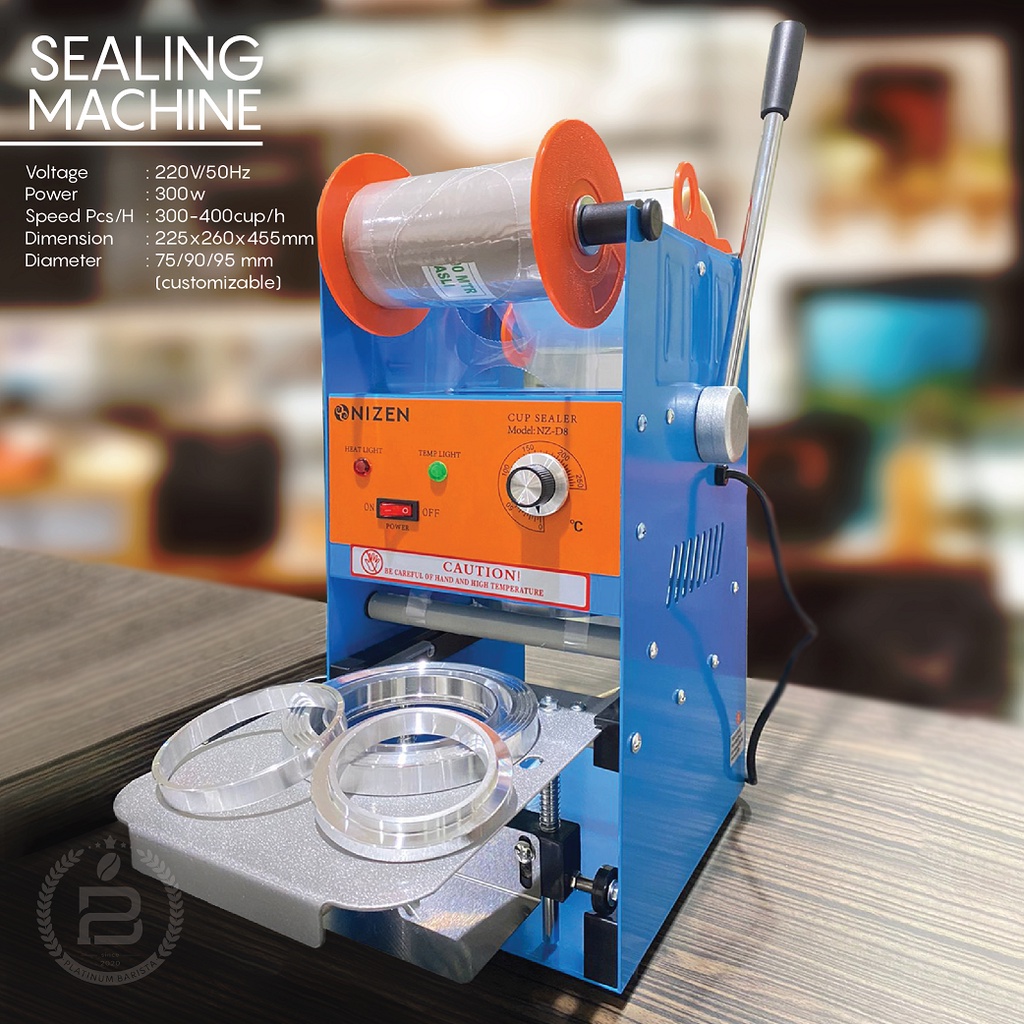 Cup Sealer Mesin Press Segel Gelas Plastik Manual Sealing Machine Gelas Minuman Boba Simple