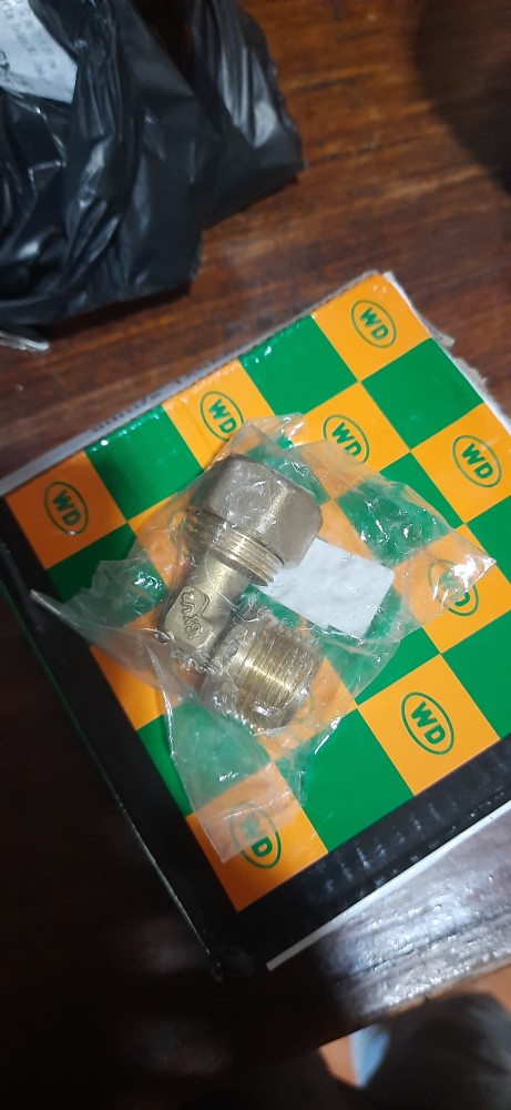 Knee Drat Luar 1/2 Inch Air Panas / Keni Kuningan / Kdl / Nepel