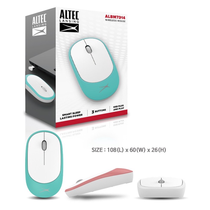 Mouse Wireless Altec Lansing ALBM7314 ALBM 7314 Slim