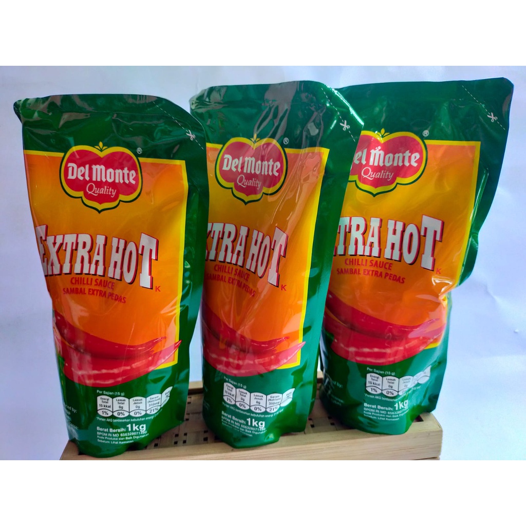 

Sambal Extra Pedas Del Monte 1 Kg Halal Free Bubble Wrap Dan Dus Tebal