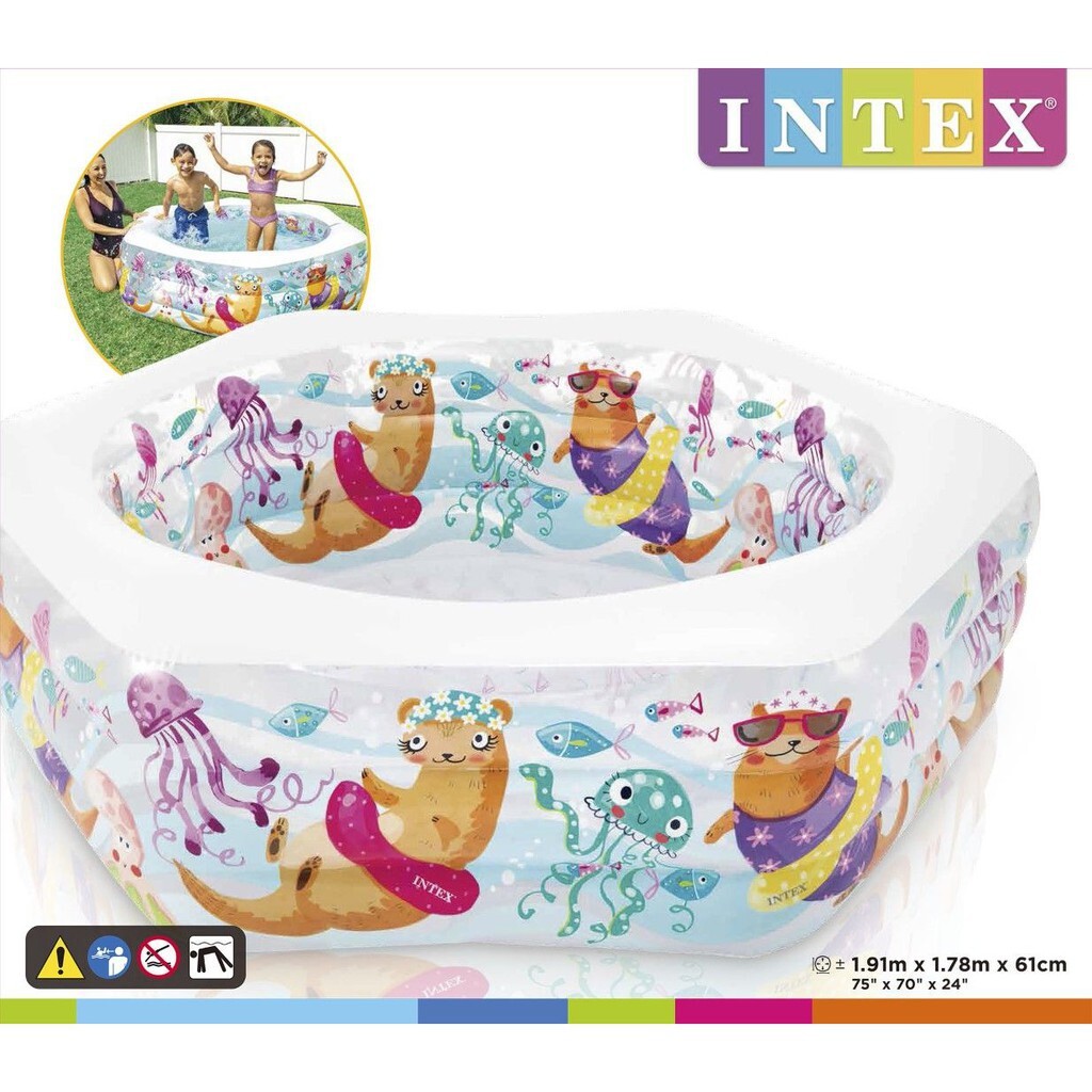 Kolam Renang Jumbo Kolam Karet INTEX Ocean Reef Swimming Pool - INTEX 56493