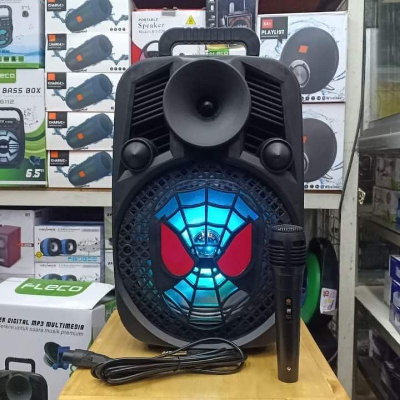 COD SPEAKER BLUETOOTH FLECO 8 INCH FL-97 PLUS MIC KARAOKE+REMOTE// SPEAKER KARAOKEX-BASS//SPEAKER SALON AKTIF//SPEAKER WIRELESS