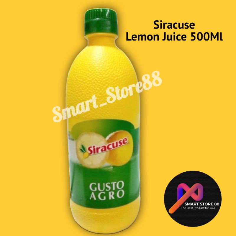 Siracuse Lemon Juice 500ml Lemon Concentrate Gusto Agro Lemon Jus