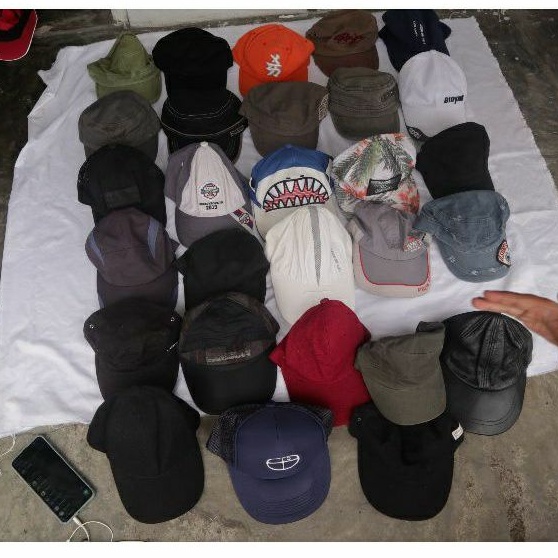 Paket usaha topi grade B second original