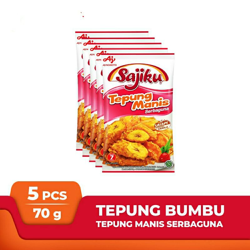 

SAJIKU Tepung Manis Serbaguna 70g (5 pcs)