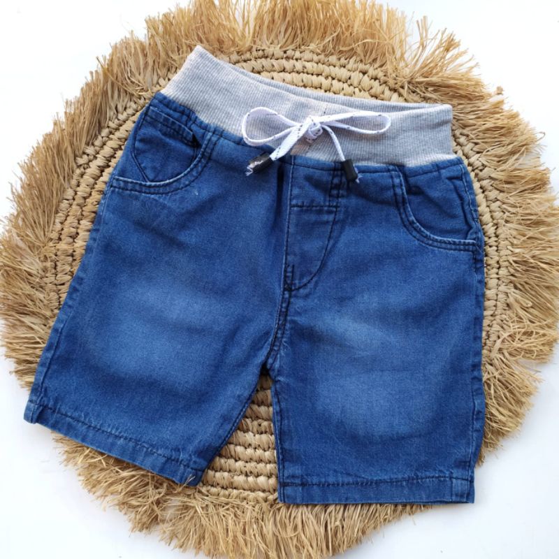 Celana Pendek Celpen Shortpants Jeans RIb Anak Laki Laki Cowok 2 3 4 5 Tahun
