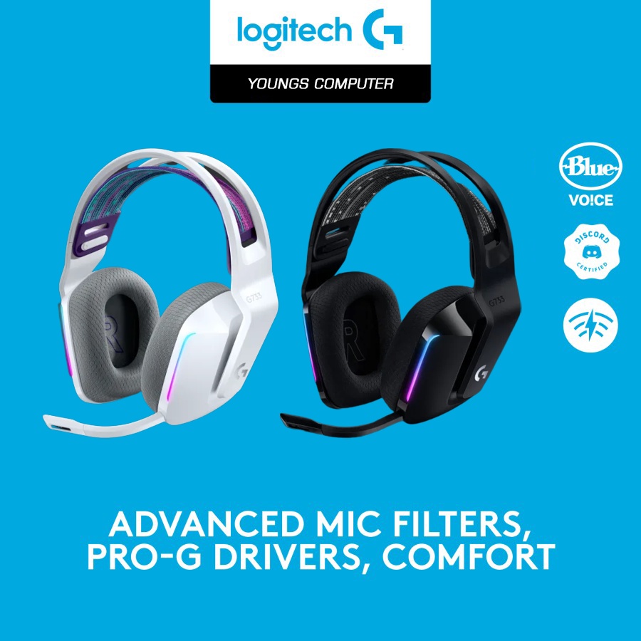 Logitech G733 LIGHTSPEED Wireless 7.1 Surround Gaming Headset